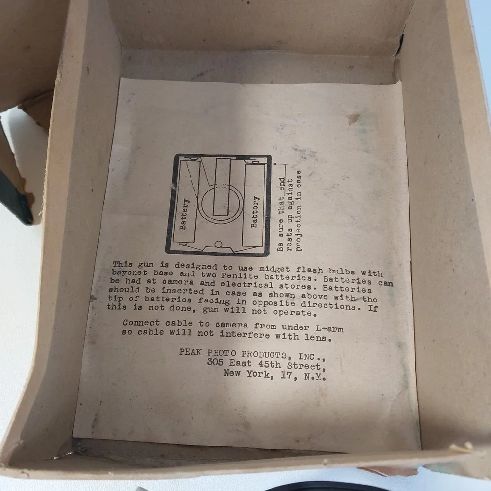 Vintage PEAK PHOTO PRODUCTS Flash‎ Synchronizer -Untested